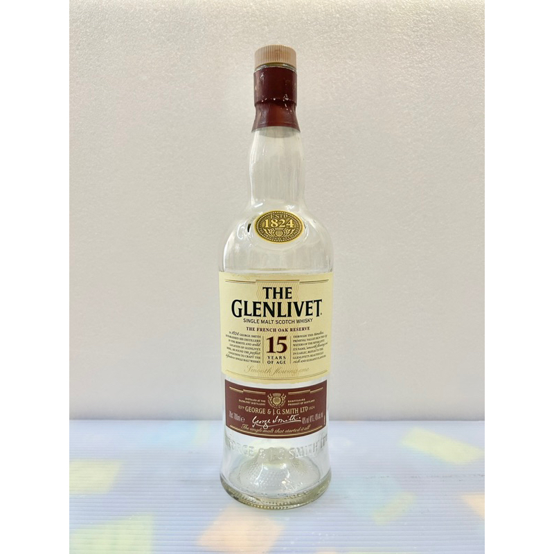 格蘭利威 15 年單一麥芽蘇格蘭威士忌 0.7L「空酒瓶」