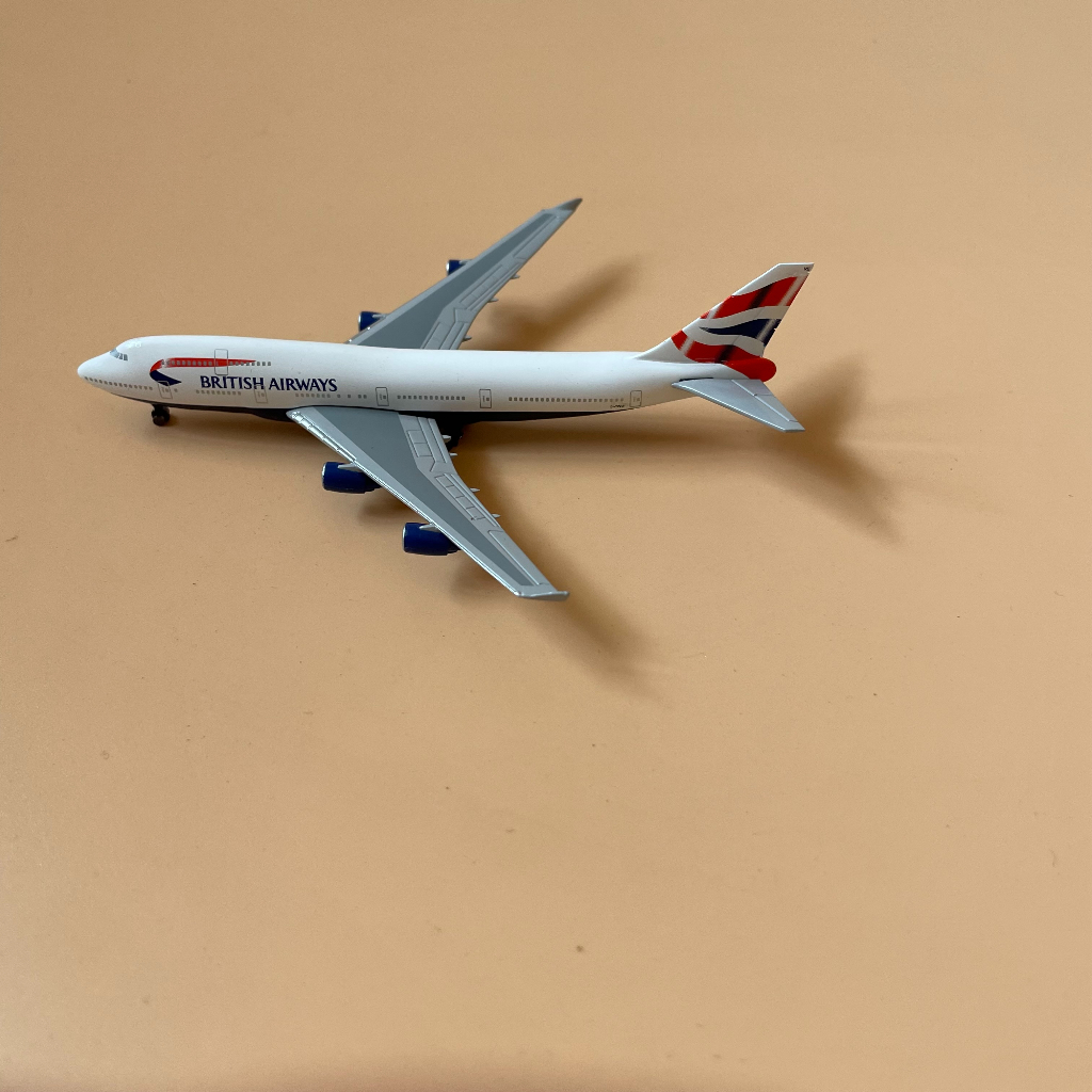 1:600Schabak英國航空波音747-400仿真合金客機飛機模型成品吸塑包裝
