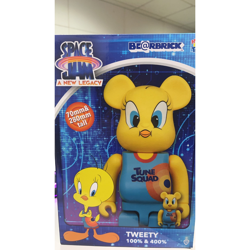 BE@RBRICK SPACE JAM TWEETY 怪物奇兵 崔弟 金絲雀400%