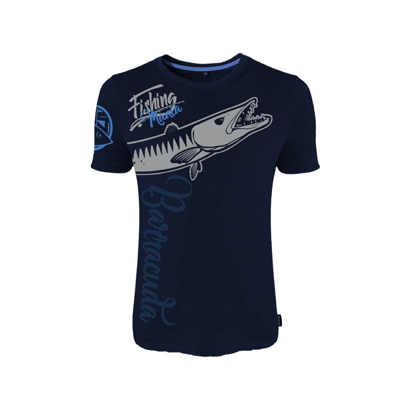 &gt;日安路亞&lt; 義大利 HS Design T-shirt Fishing Mania Barracuda