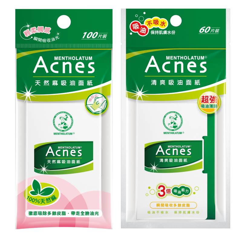 ACNES 曼秀雷敦 天然麻吸油面紙100片【佳瑪】吸油 青春痘 除油光