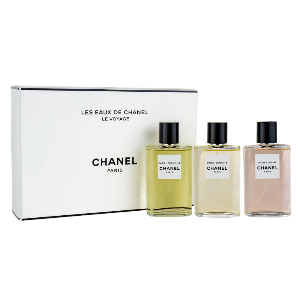 CHANEL LES EAUX 高定精品系列 香奈兒之水淡香水禮盒(杜維埃50ML+威尼斯50ML+比亞里茲50ML)