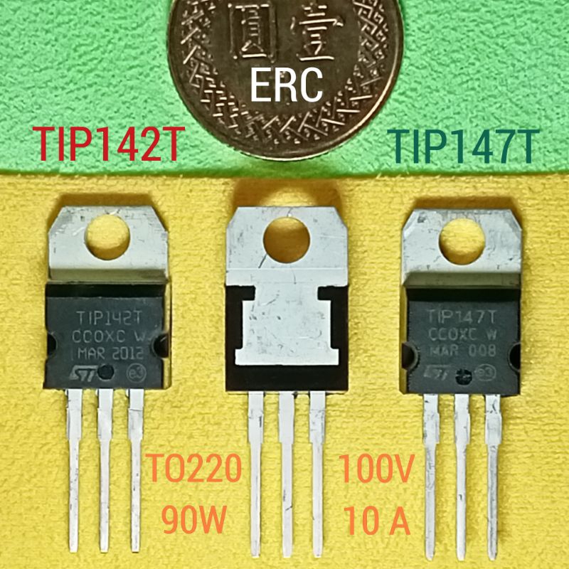 (105c) TIP142T / TIP147T 互補型號 達靈頓功率晶體 100V 10A 90W