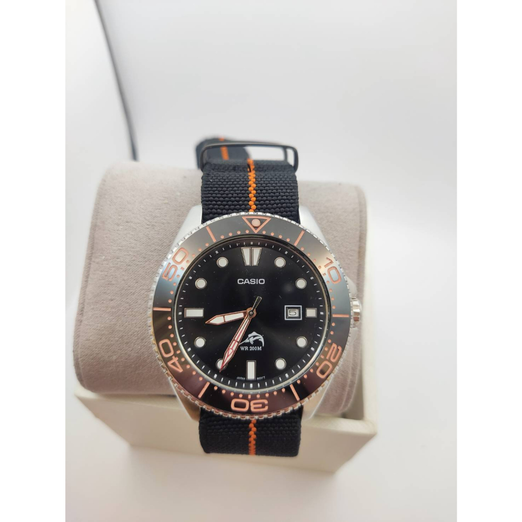 玫瑰金 陶瓷圈 正品 卡西歐 槍魚 潛水錶 高質感 錶帶 防水200M 二手 公司貨 正品  casio 男錶