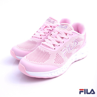 FILA 女款 正版公司貨 透氣運動慢跑鞋 輕量化運動鞋 休閒走路鞋 室內運動鞋 5-J910W-515粉