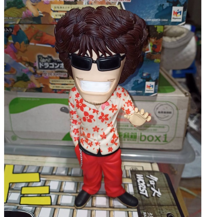 台灣 Q版 大頭 極惡王 WORST 鈴蘭高校 烏鴉 最色大魔王 花木九里虎 墨鏡 白粉紅花襯衫