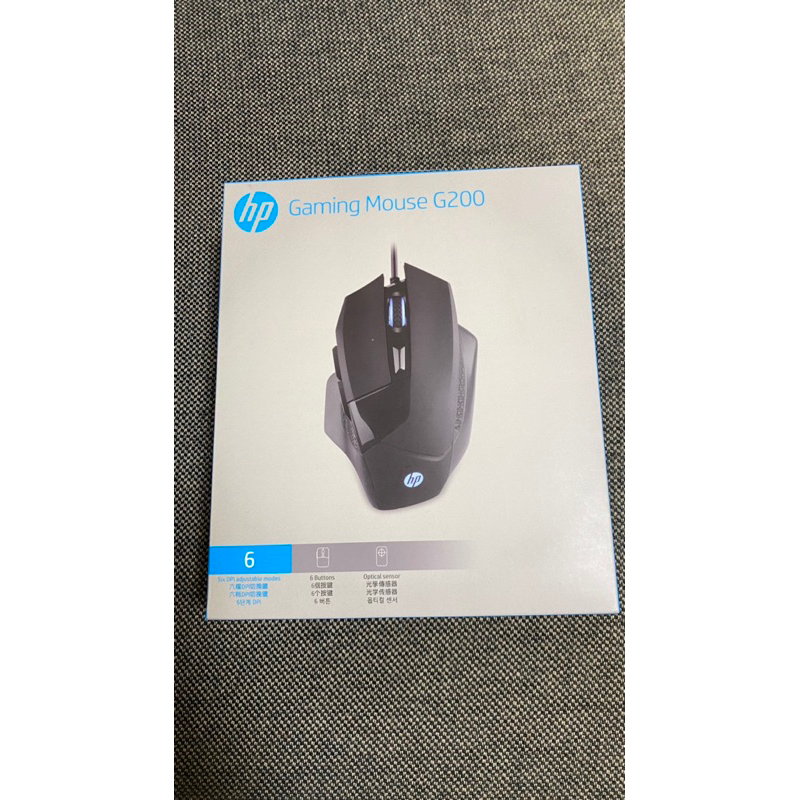 HP G200 Gaming Mouse 電競滑鼠/有線滑鼠/黑色