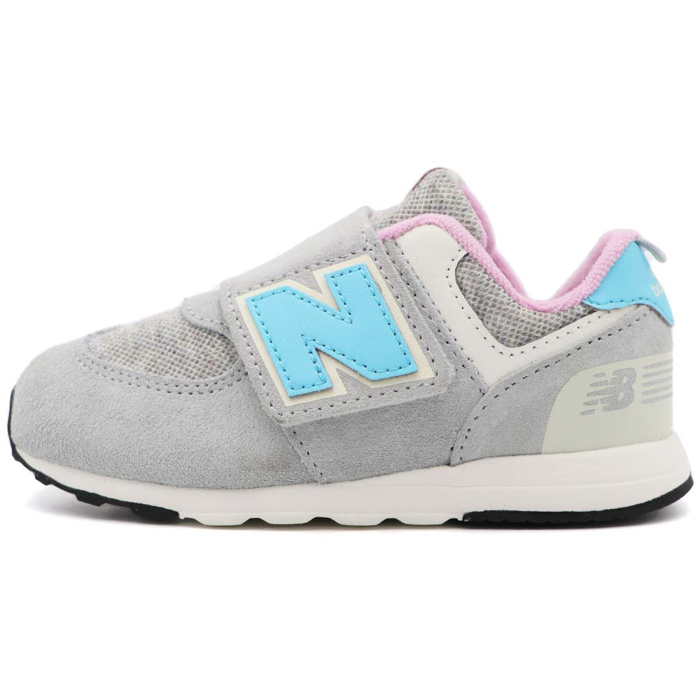 New Balance 574 NB 574 魔鬼氈 運動鞋 小童 粉灰 R9084 (NW574NB1)