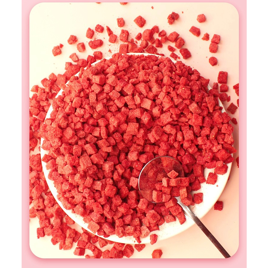 凍乾草莓粒 草莓乾 烘焙用 即食 零食 雪花酥 50g 100g