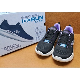 ✩Pair✩ SKECHERS GO RUN LITE 女鞋 慢跑鞋 129423/BKPR 輕量避震 GOGA MAT