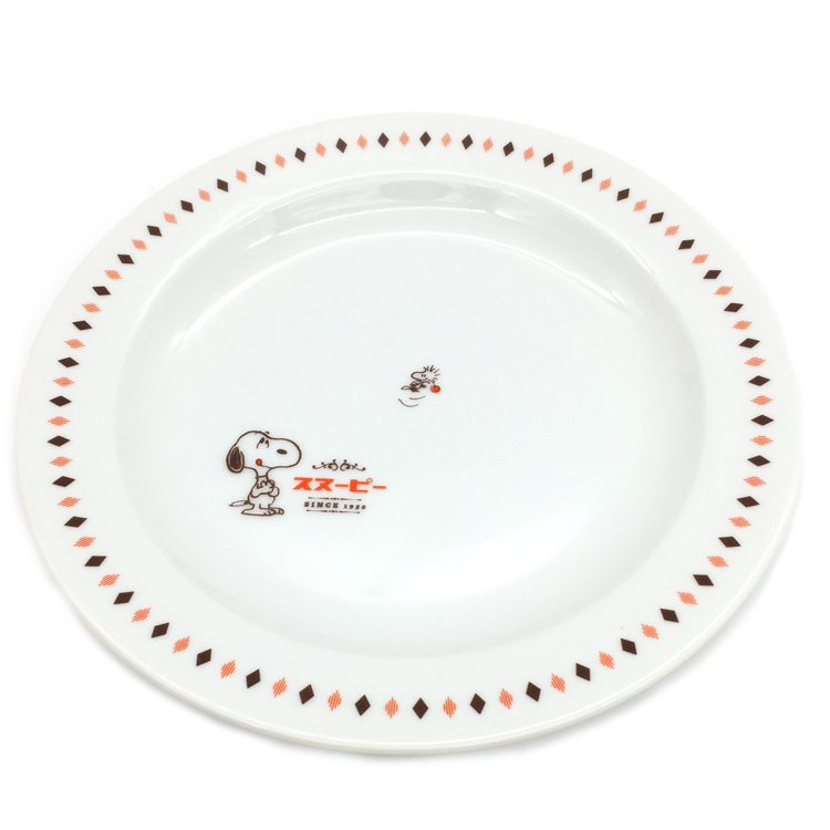 食器堂︱日本製 史努比 陶瓷盤 圓盤 20CM 609212