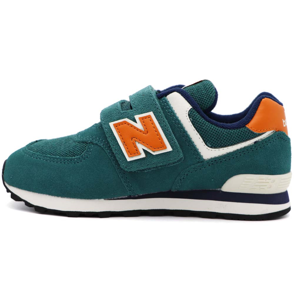 New Balance 574 NB 574 魔鬼氈 運動鞋 中童 綠 R9088 (PV574NZ1)