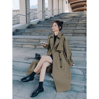 2023年新款風衣女韓系中長款小個子chic設計高級感早春秋外套大衣