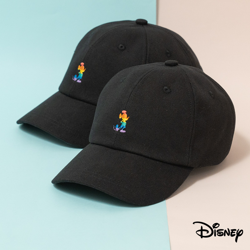 迪士尼｜迪士尼彩虹系列質感鴨舌帽 棒球帽 米奇 刺繡 鴨舌帽 配件 穿搭 CA765 文具旗艦店