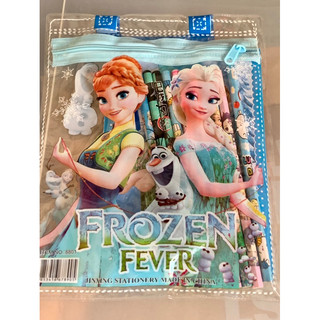 HONGK 卡通文具套裝 學生節日禮物 學習用品獎品文具套裝禮盒 中號-冰雪奇緣