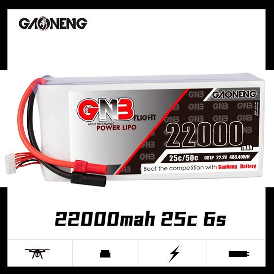 &lt;高雄3C&gt;高能GNB 22000mAh 6S 25C 22.2V 航模 植保機 四軸多軸鋰電池