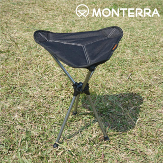 Monterra Saddle Alpha 輕量鞍型折疊椅 / 黑色