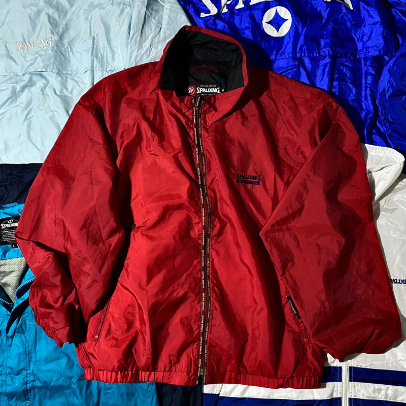 「滾青店」🇯🇵日本SPALDING古著🇯🇵 Vintage Jacket 籃球系列 風衣 運動外套