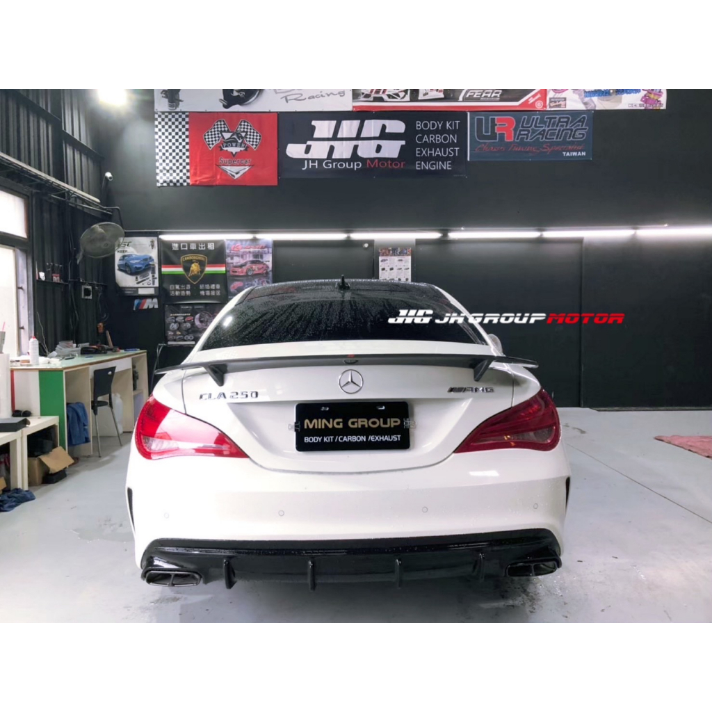 【JH GROUP MOTOR】BENZ W117 CLA RT款 碳纖維尾翼