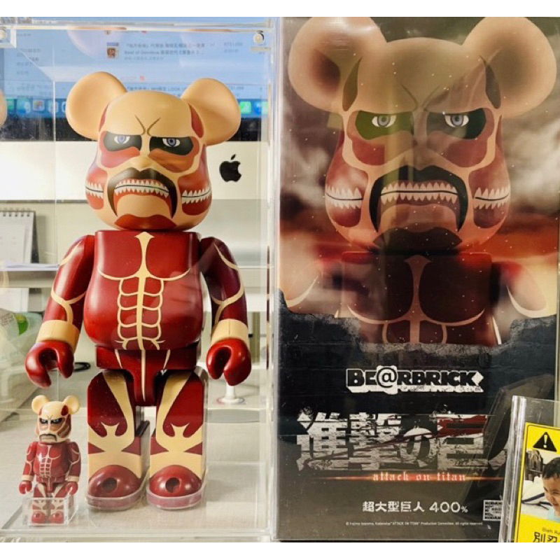 BE@RBRICK  庫柏力克熊  進擊的巨人 超大型巨人 1000%  500%