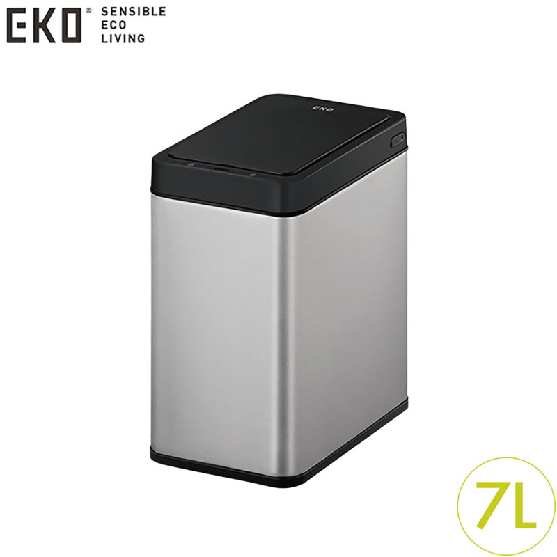 【EKO】倩影SLIM感應垃圾桶/HG1653(7L/灰鋼) | Tiamo品牌旗艦館