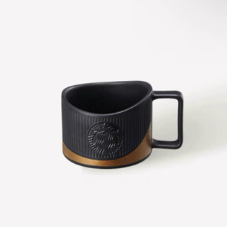 Starbucks官方正品！韓國星巴克杯子2023斜口拼色陶瓷馬克果汁珍奶茶奶昔茶水咖啡杯237ml