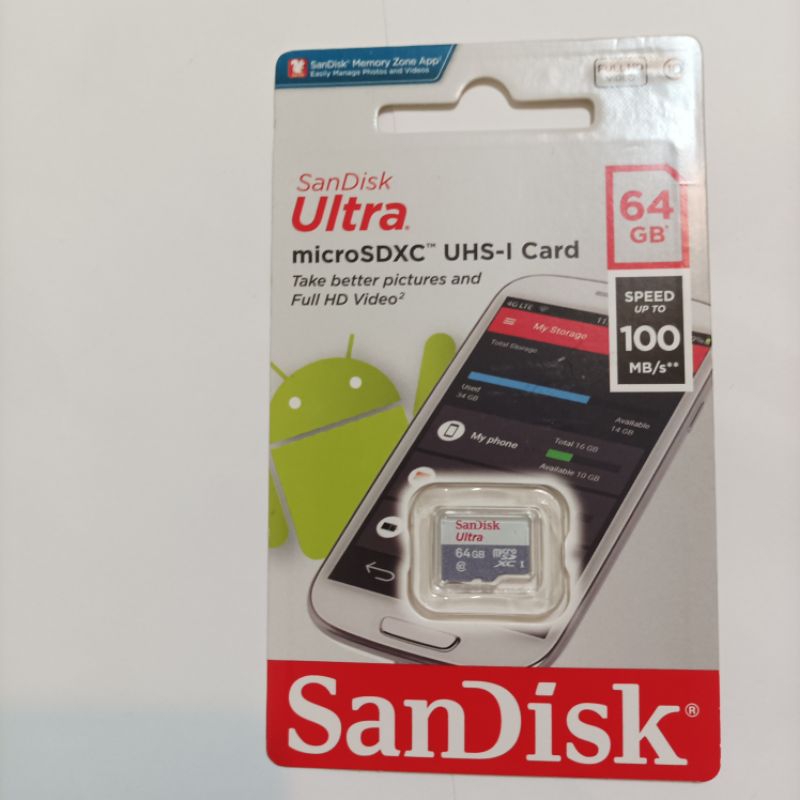 San Disk micro SD快閃記憶卡64G