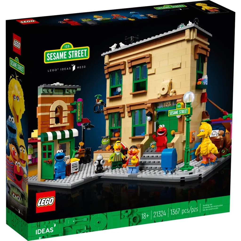 全新 LEGO/樂高 IDEAS 創意系列 21324 - 123芝麻街(台樂貨)