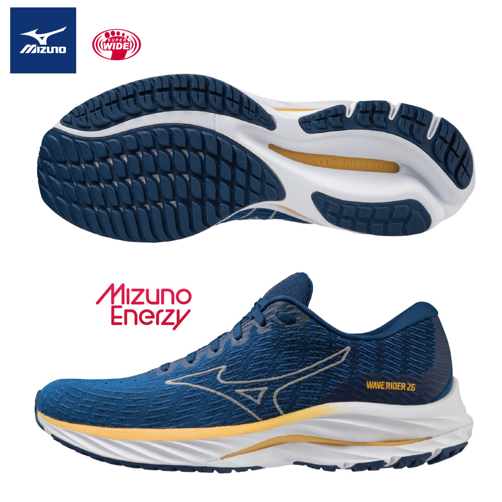 MIZUNO WAVE RIDER 26 SSW 男慢跑鞋 ENERZY 一般型 J1GC227653【S.E運動】