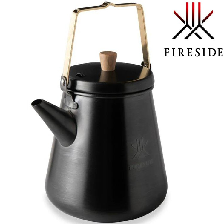Fireside Trip Kettle 1.0L 旅用不銹鋼水壺/茶壺 髮絲黑 29053 日本製