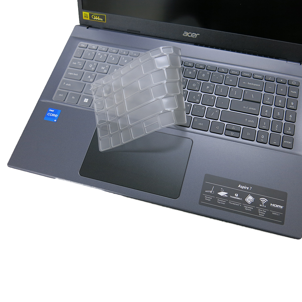 【Ezstick】ACER Aspire 7 A715-76 A715-76G 奈米銀 抗菌 TPU 鍵盤膜 鍵盤保護膜