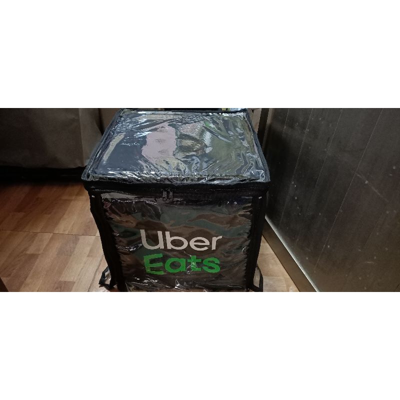 ［已預訂］UBER EAT 保溫袋（黑）含防水套+內支架