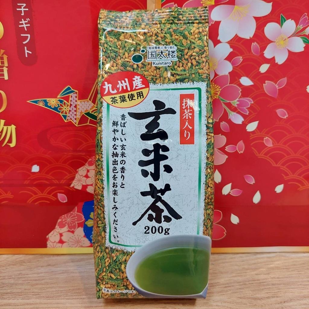 日本 國太樓九州產抹茶入 玄米茶200g