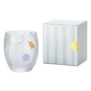 【Aderia】日本製 雪兔威士忌杯禮盒 345ml 酒杯 水杯 玻璃杯 對杯