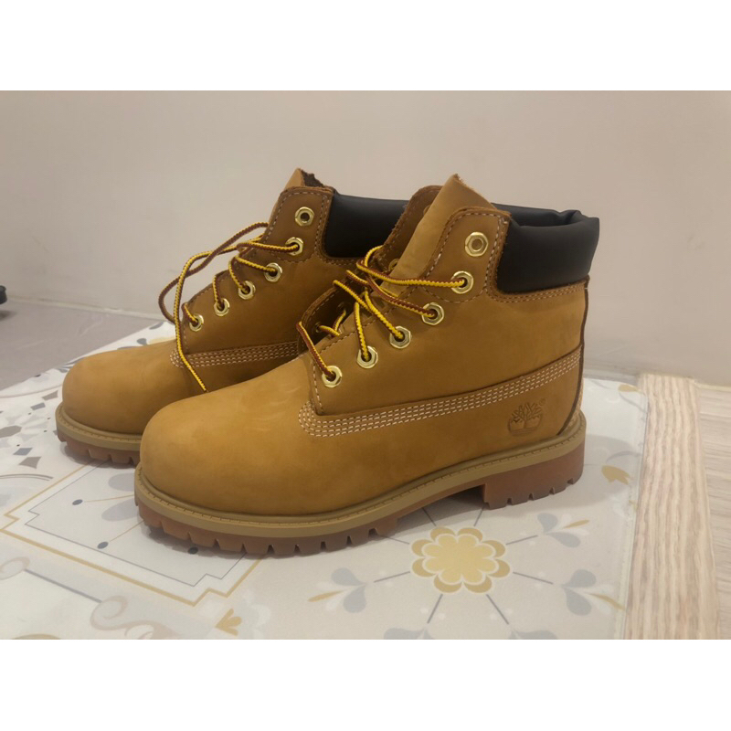 【Timberland】 二手 大童 經典黃靴 極新