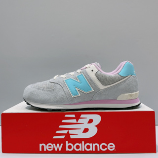 New Balance NB 574 大童 灰色 綁帶 寬楦 麂皮 復古 運動 休閒鞋 GC574NB1