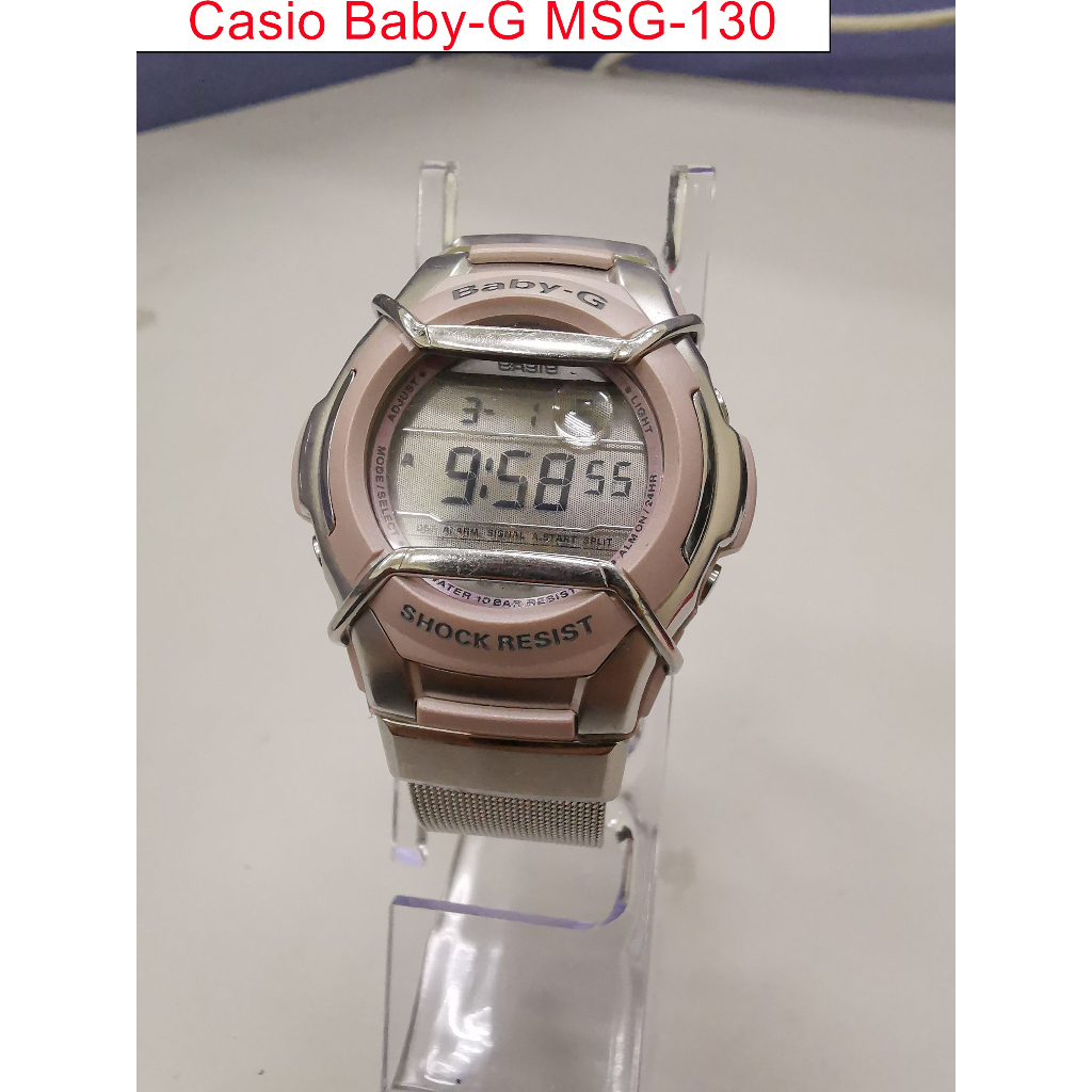 【卡西歐控】保證真品casio時尚baby-g 系列MSG-130二手良品#37