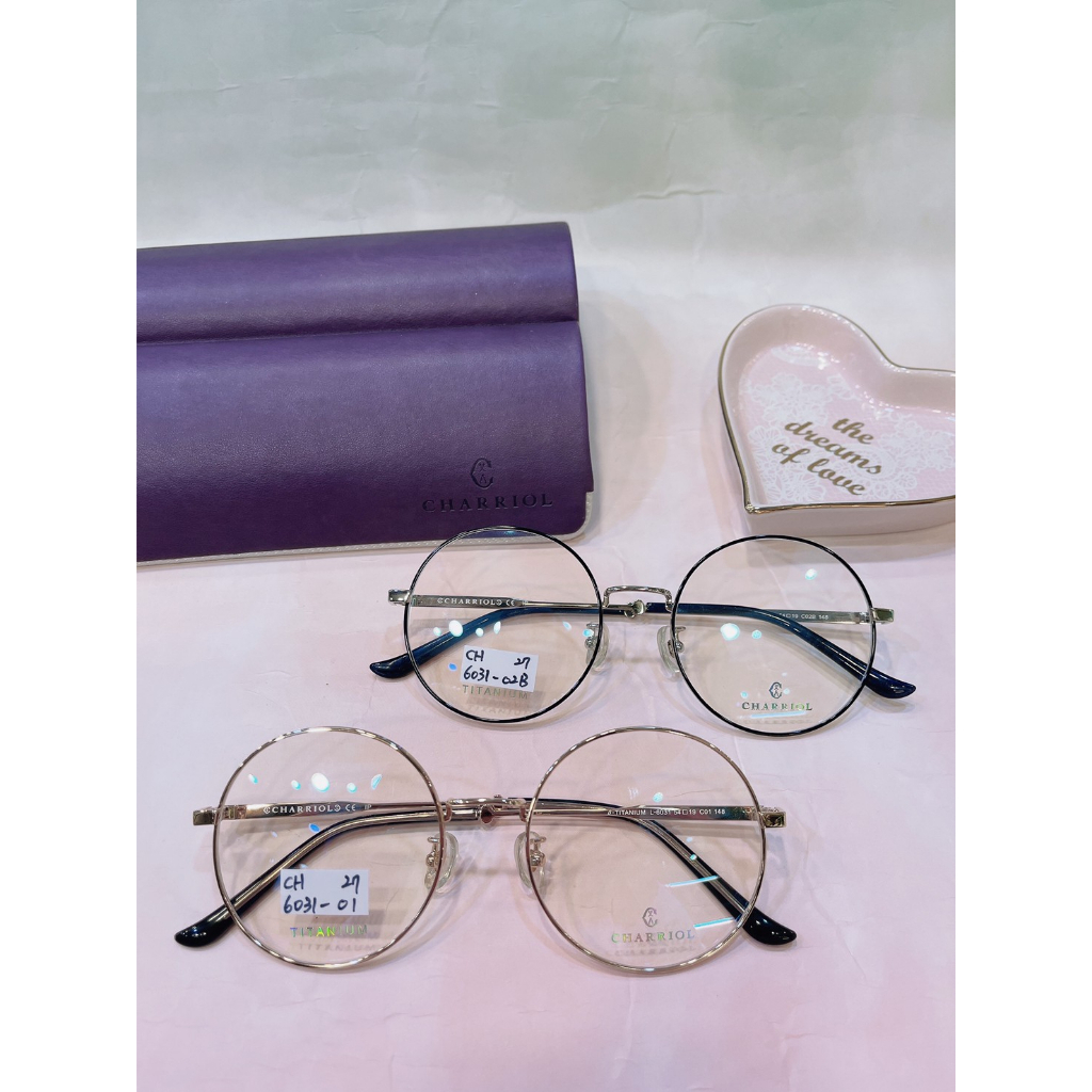 麗睛眼鏡【CHARRIOL 夏利豪】鋼索繩紋高質感純鈦眼鏡 L-6031 瑞士一線精品品牌 純鈦鏡架 韓系眼鏡 光學眼鏡