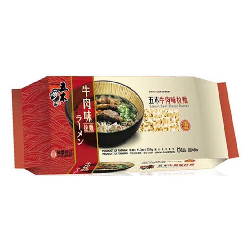 五木 拉麵 牛肉 海鮮 肉燥 麻辣味不油炸321g