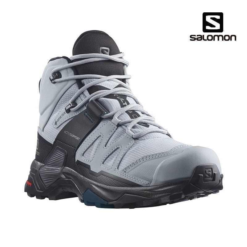 (限期優惠) Salomon 女款 X ULTRA 4 GTX  寬楦 中筒登山鞋 輕量 穩定 [北方狼] 416872