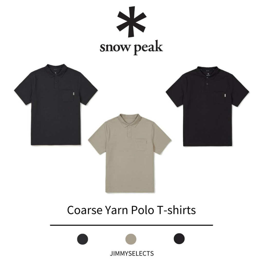 【吉米.tw】韓國代購 Snow Peak 雪諾必克 Coarse Yarn Polo衫 短袖 MAR