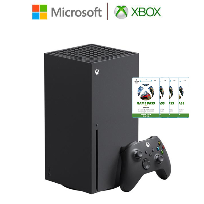 【含稅店】Microsoft微軟 Xbox Series X 1TB遊戲主機 加 XGPU 3個月*4 同捆組