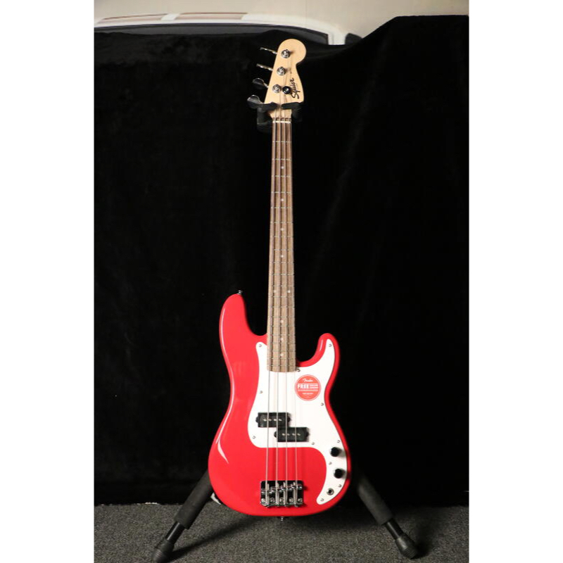 【名人樂器】Squier Mini Precision Bass 電貝斯 紅/黑