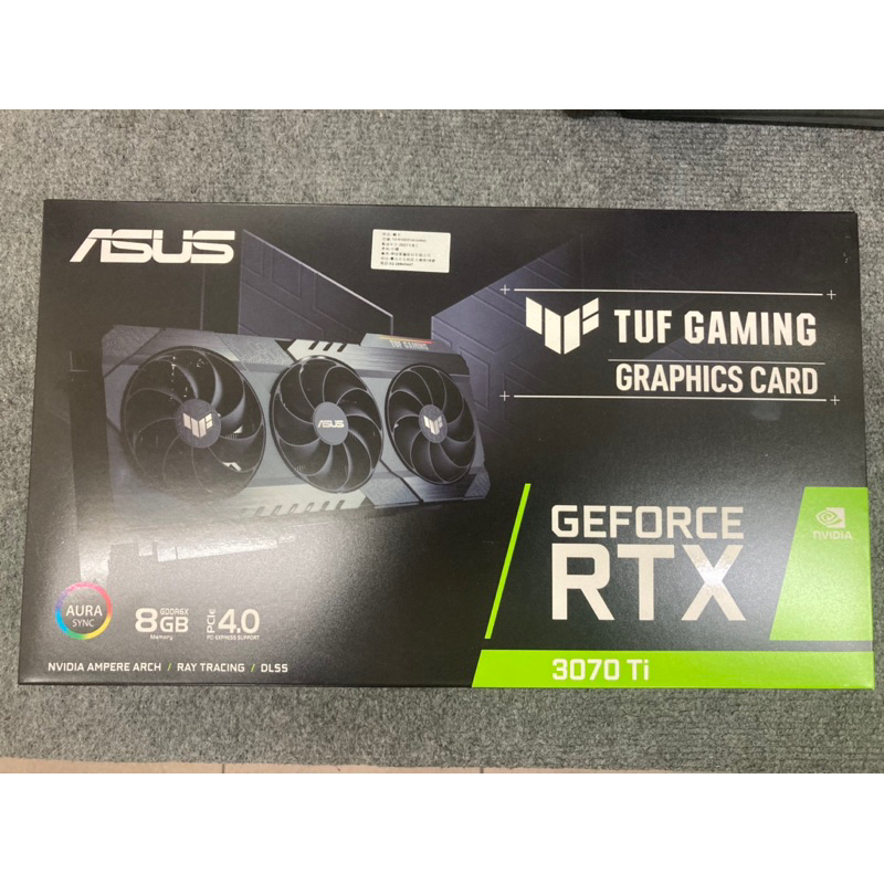 ASUS TUF RTX 3070TI 8G GAMING顯示卡