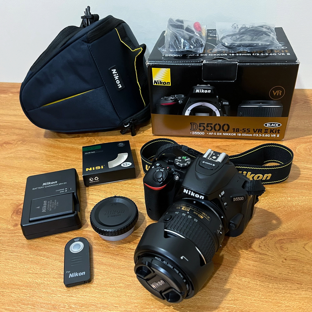 尼康 Nikon D5500 單機身+18-55 Kit 平行輸入 2420萬畫素 39點對焦 數位單眼相機 二手單眼
