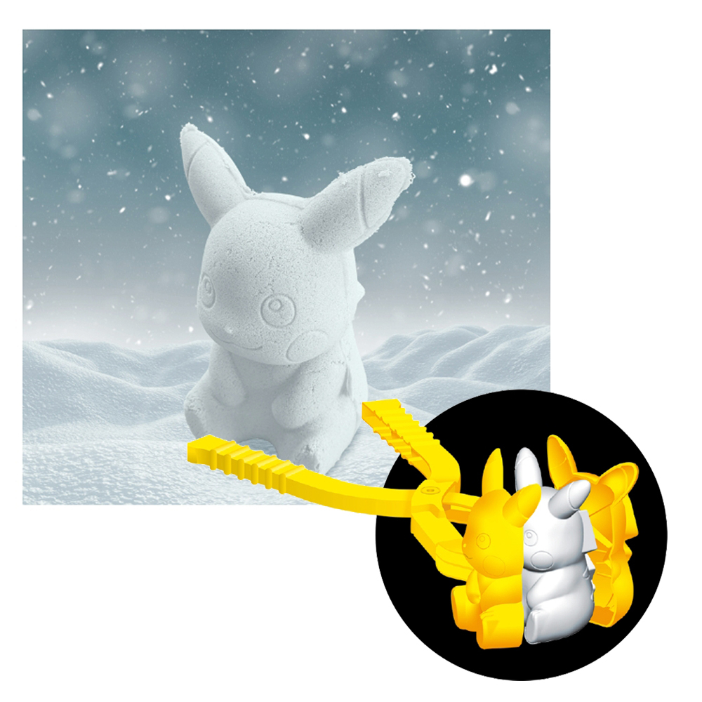 韓國正版授權 神奇寶貝 精靈寶可夢 Pokemon - 皮卡丘 雪球造型夾/雪鉗/雪人夾/沙灘玩具/沙球夾