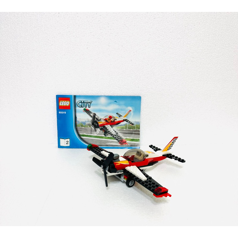 二手 樂高 LEGO 60019 City 城市系列 特技飛機  Stunt Plane 所見即所得。無盒