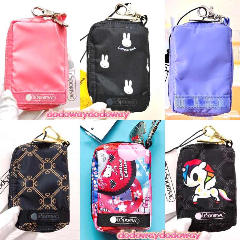 現貨 LeSportsac  x miffy 迷你多功能車鑰匙包手拿包硬幣零錢包