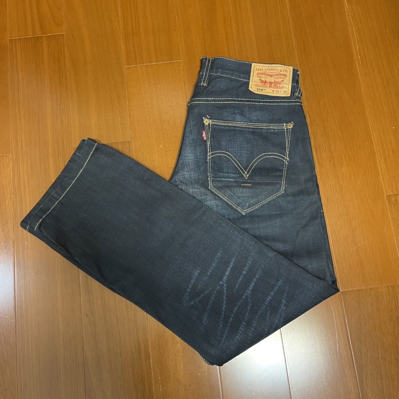 （Size 31/30版稍大）Levi’s 514tm修身直筒牛仔褲 (H)