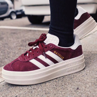 adidas originals Gazelle Bold鬆糕鞋 厚底 增高 女款 酒紅色HQ6892粉色IG9653